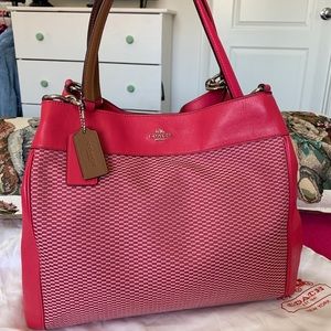 🐸Coach Lexy Legacy Jacquard Shoulder Bag🌺